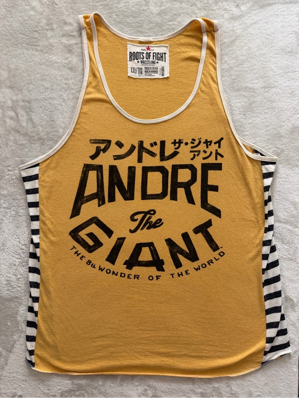 Roots of Fight Mustard Yellow Wrestling Tank Top